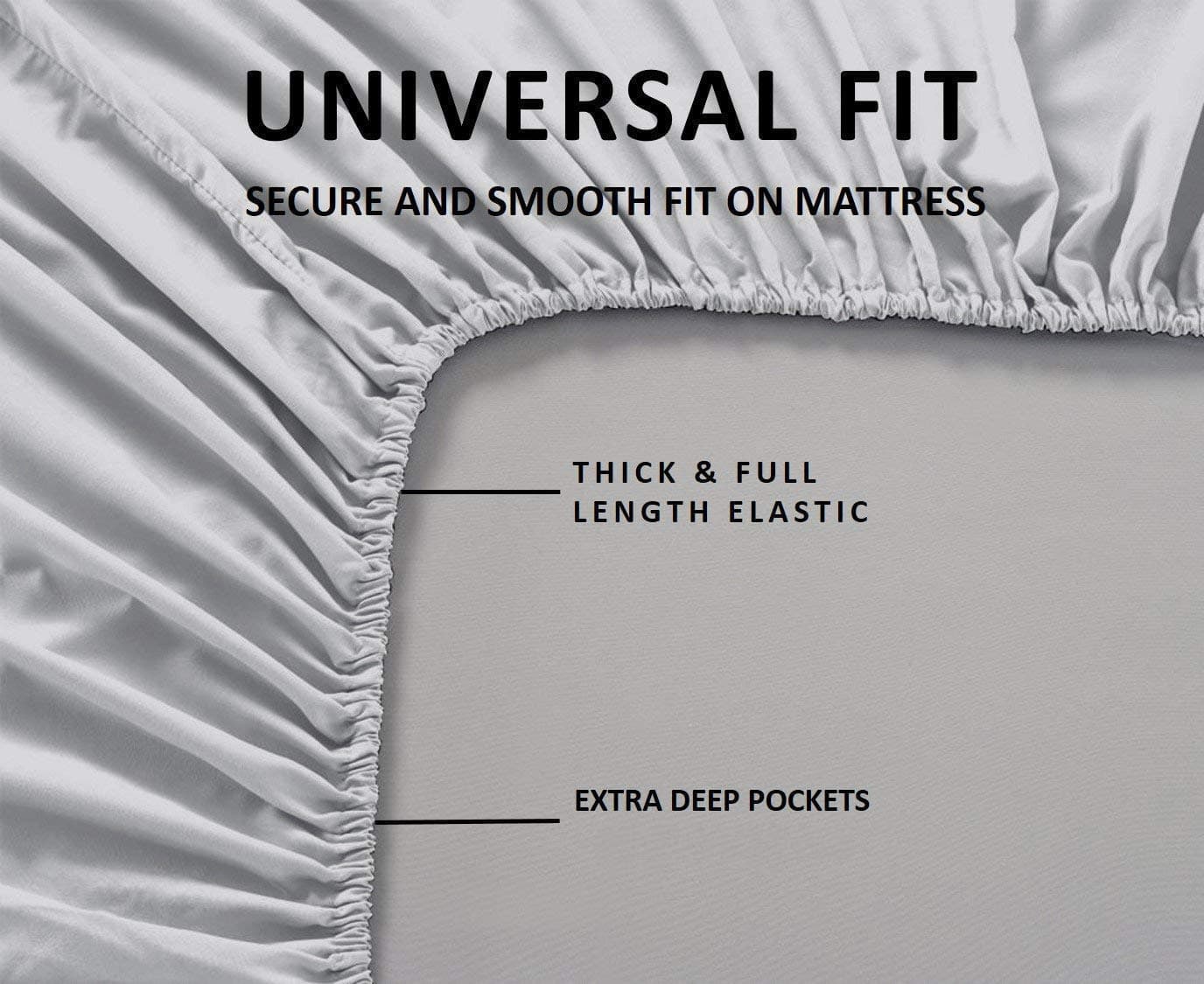 Juego de sábanas King Size Loom Atrium - Gris Claro 4 - Imagen 4