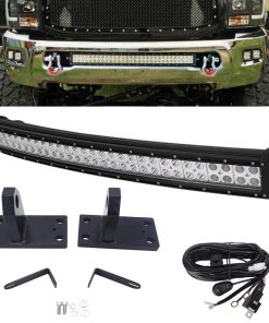 Barra de luces curva de 32 pulgadas y soporte oculto para