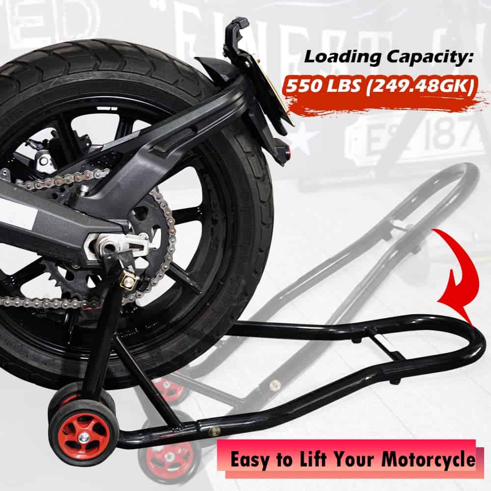 Soporte de elevación de motocicleta MOTO4U para rueda - Imagen 5