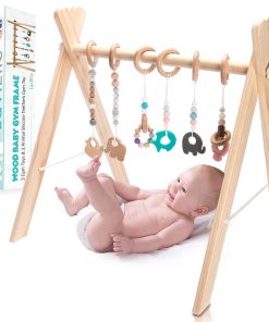 Set de Gimnasio de Madera para Bebés LAVIELLE: 6 Mordedores