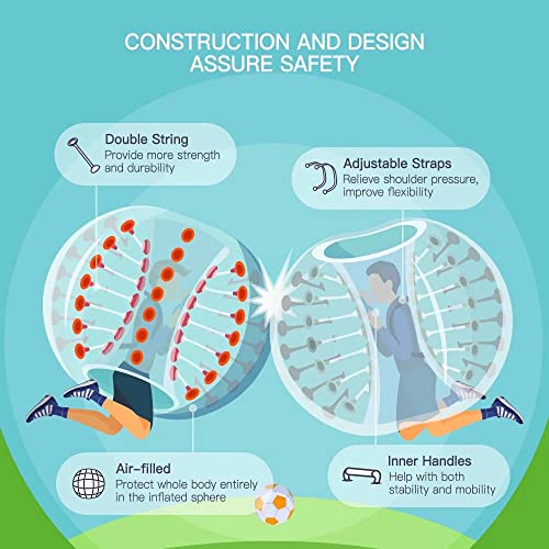 Pelota Inflable SZCQ Bumper de 1.5M/5ft de Diámetro para - Imagen 7