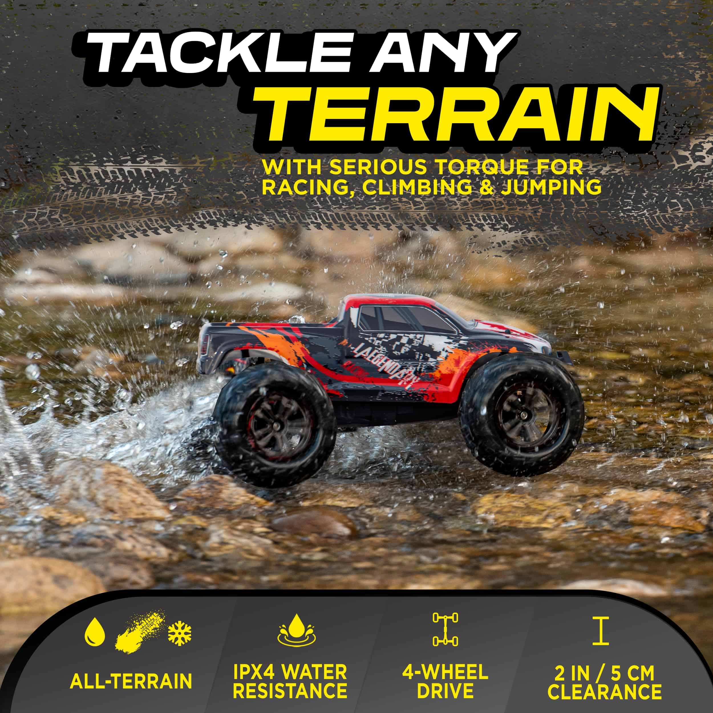 Cochecito RC todoterreno a escala 1:10 LALEGENDARY - Coche - Imagen 6