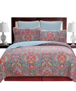 Juego de Colchas y Edredones Bohemios Florales HNNSI Tamaño