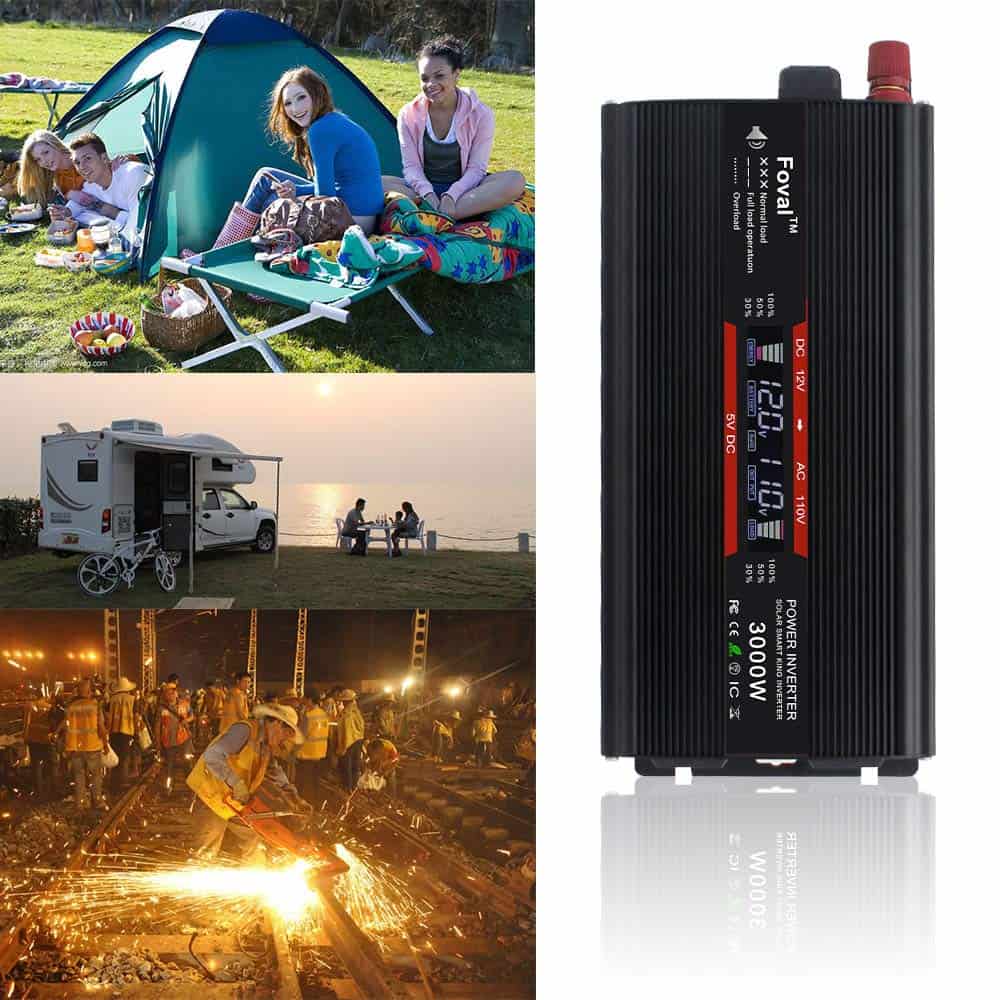 Inversor de corriente para automóvil LVYUAN -Negro - Imagen 8