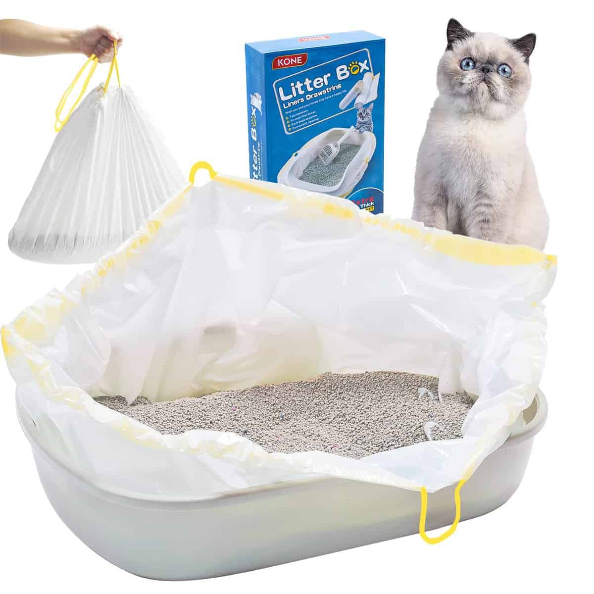 Bolsas Grandes para Areneros de Gato KONE 45 x 18 pulgadas