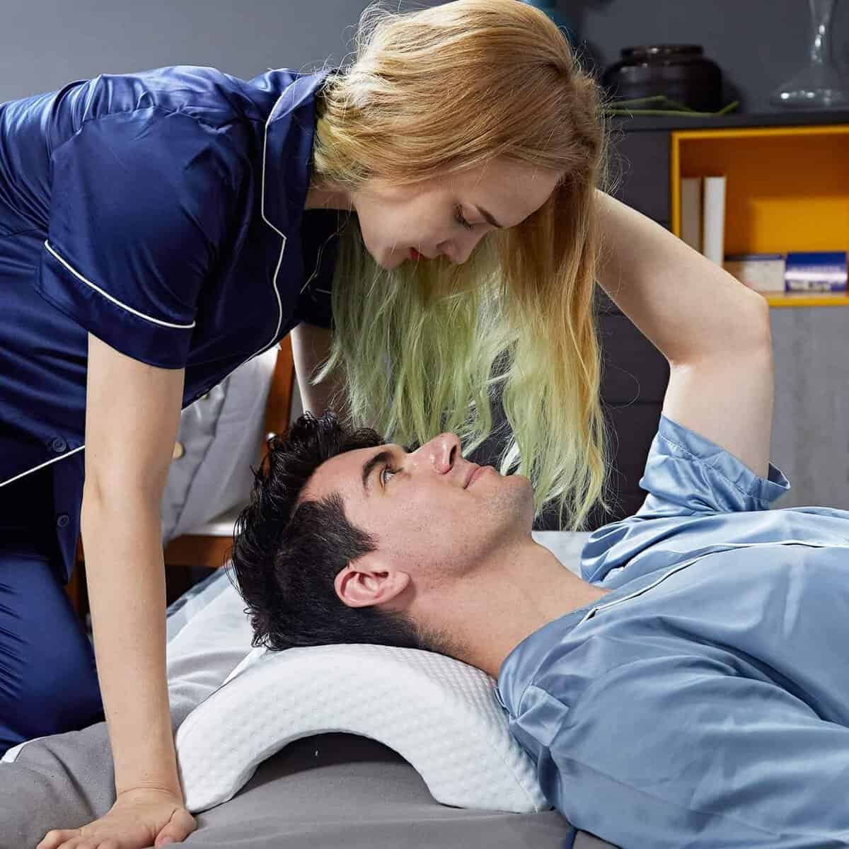 Cojín de pareja ALEVMOOM Cojín para Dormir Almohada para - Imagen 10