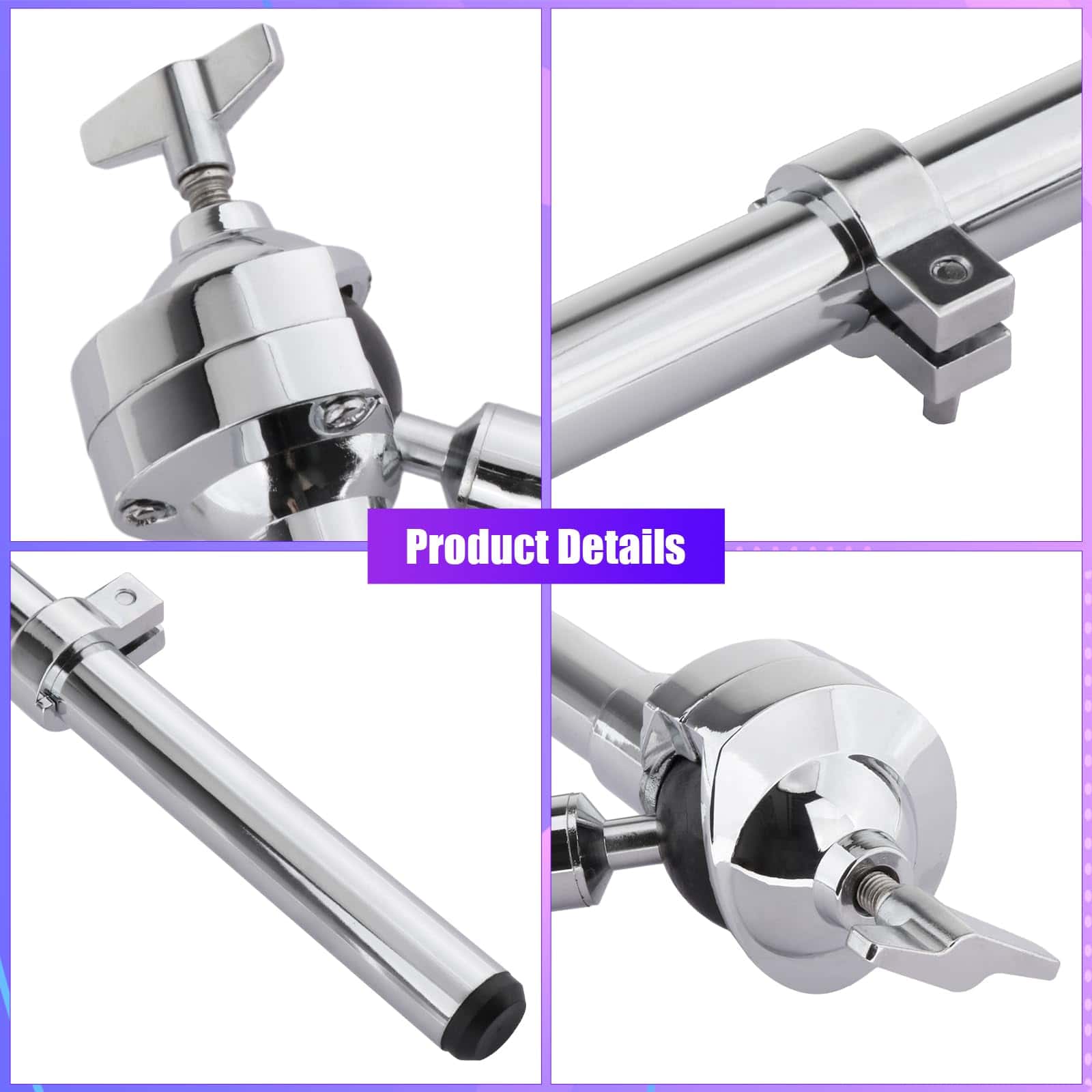 Soporte de pie para Tom Único de Soporte de Montaje de - Imagen 6