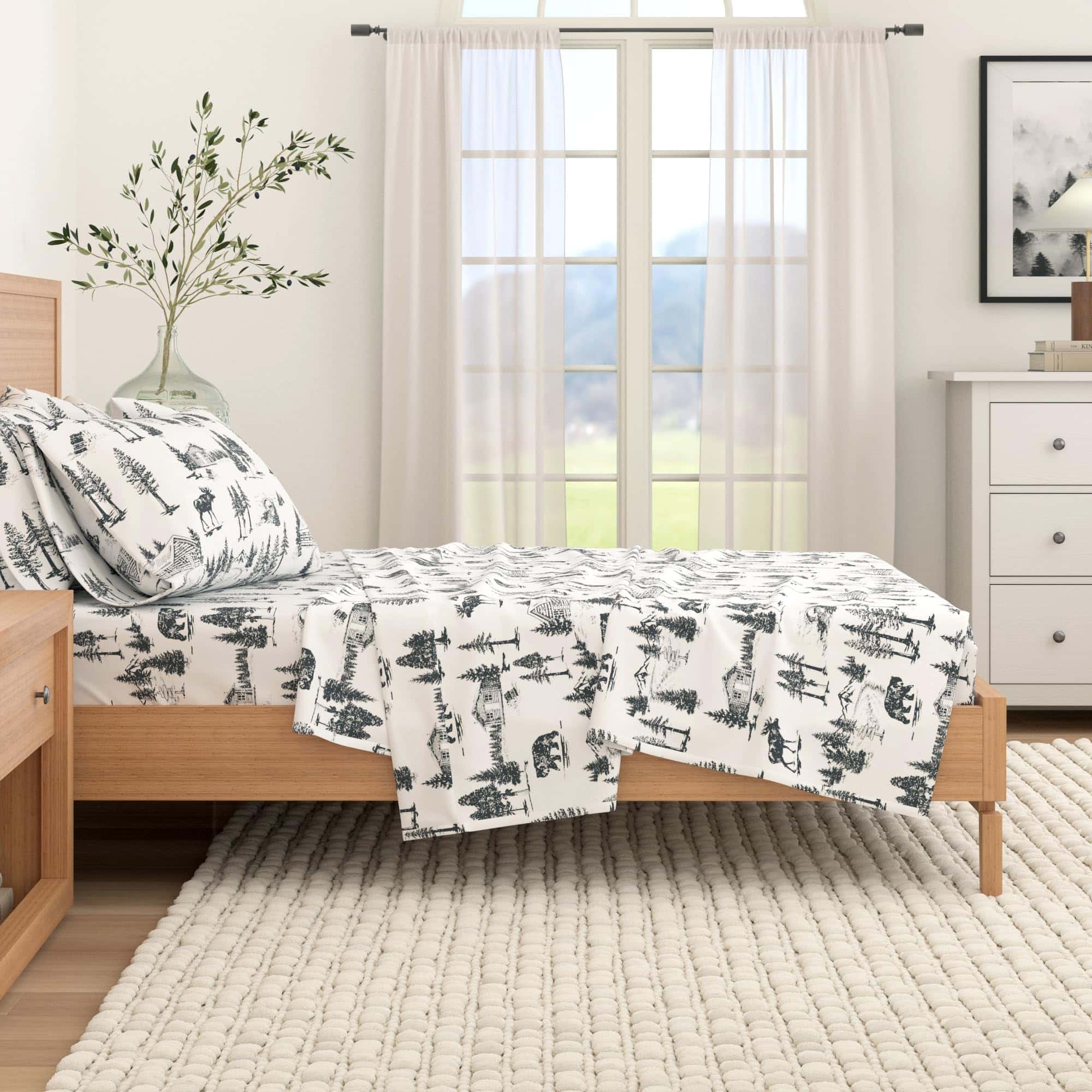 Juego de sábanas de franela Great Bay Home -December Frost - Imagen 7