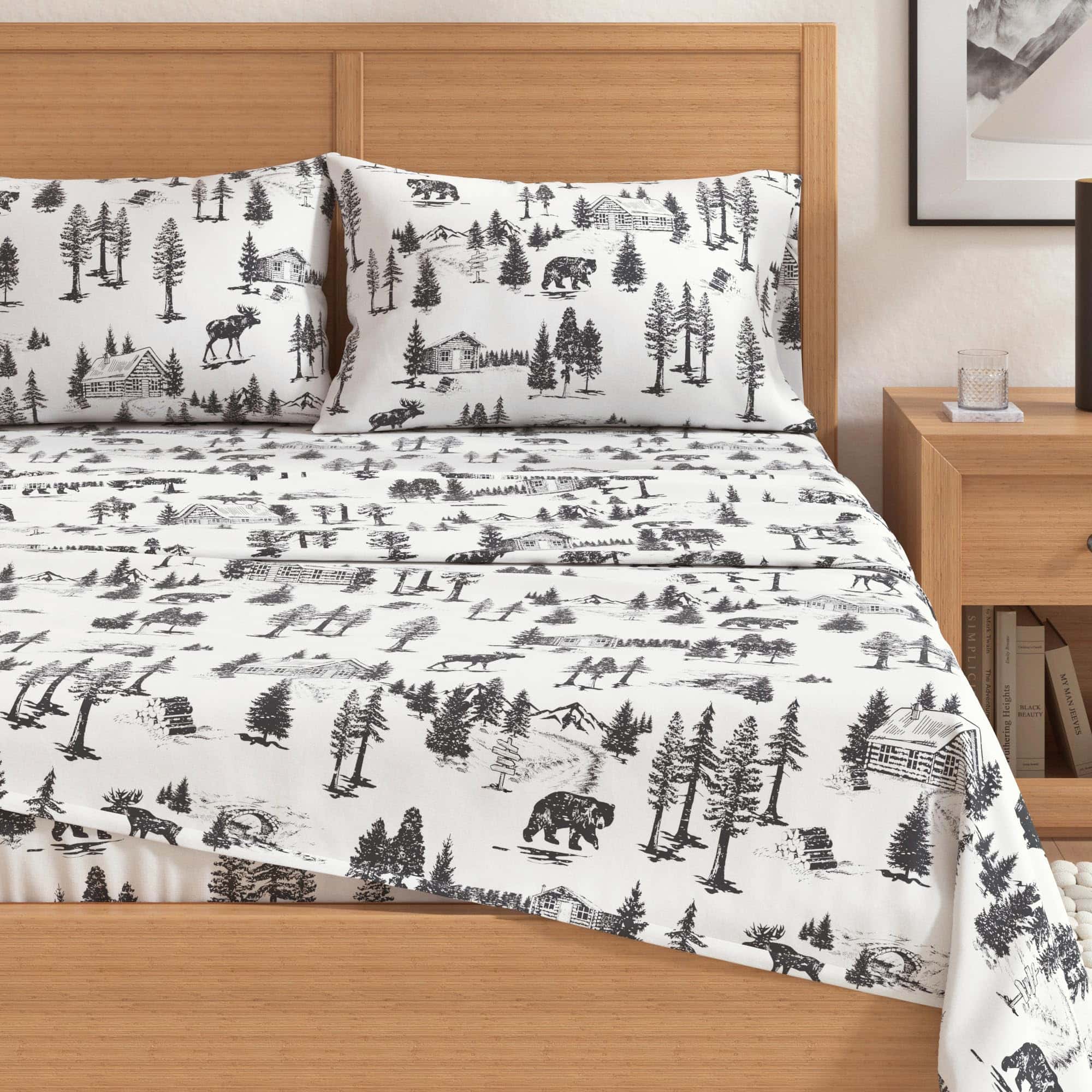 Juego de sábanas de franela Great Bay Home -December Frost - Imagen 3