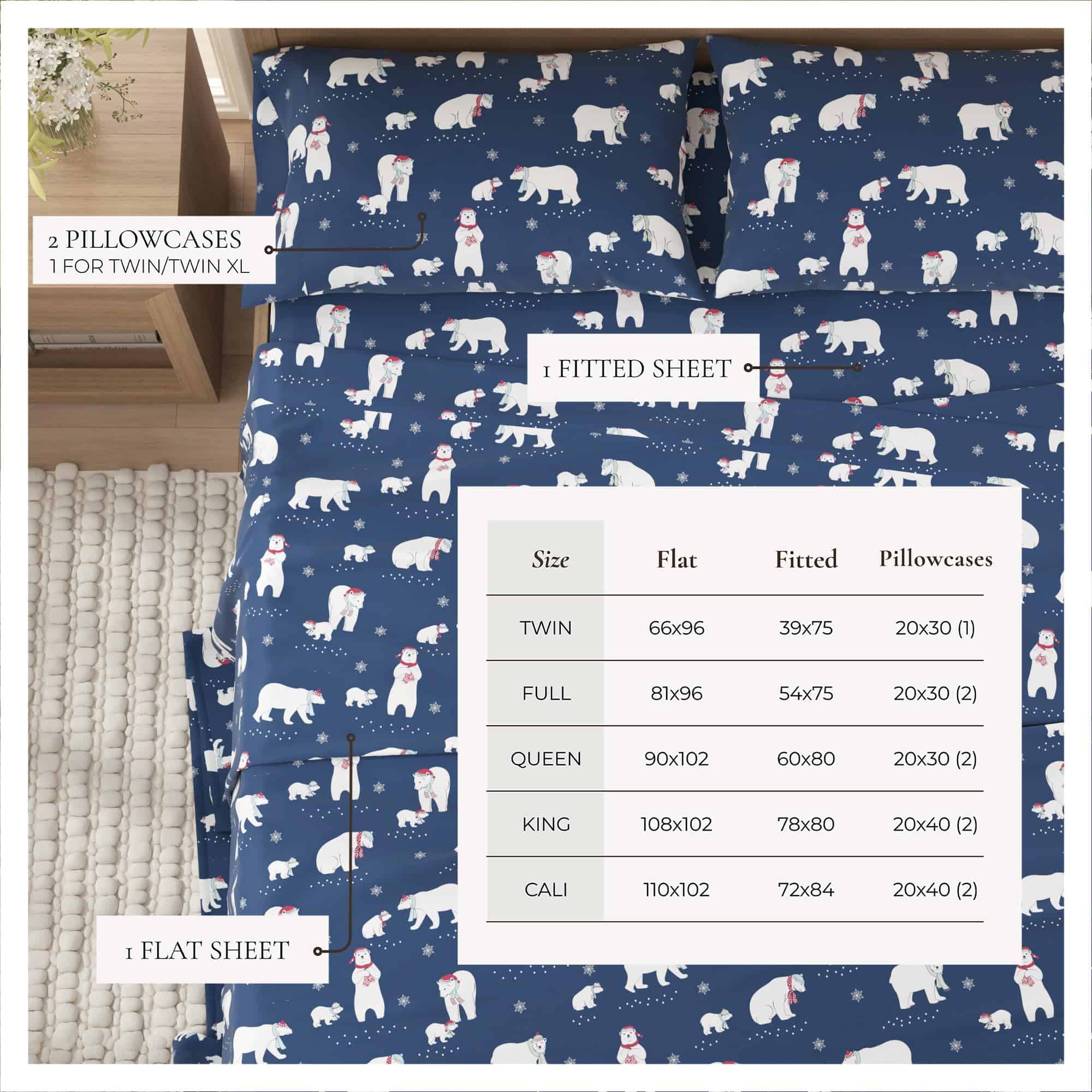 Juego de sábanas de franela Great Bay Home tamaño gemelo - - Imagen 5