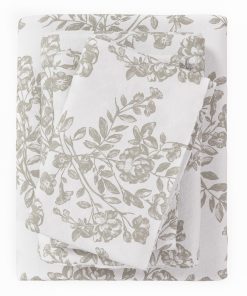 Juego de sábanas de franela tamaño queen - -Gris