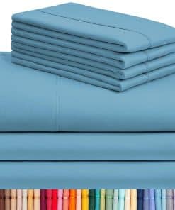 Juego de sábanas LuxClub de 7 piezas Split King Sheets -