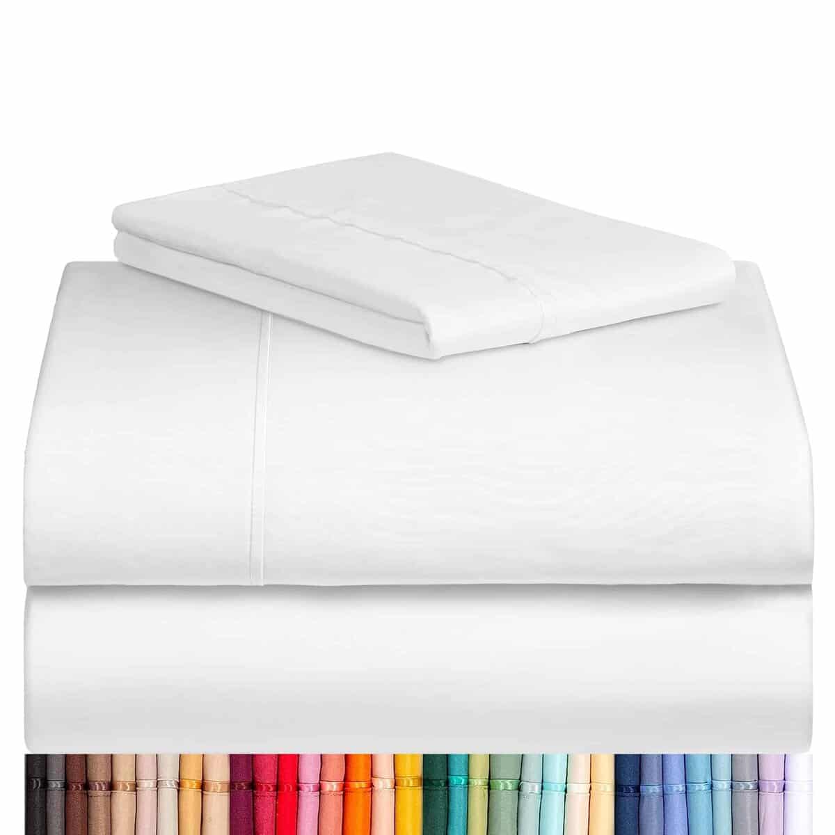 Juego de sábanas LuxClub de 3 piezas con bolsillos