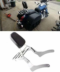 Respaldo de cuero cómodo con portaequipajes compatible con