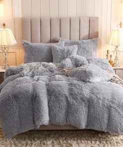 Set de Funda Nórdica de Pelo Sintético Aterciopelado Uhamho