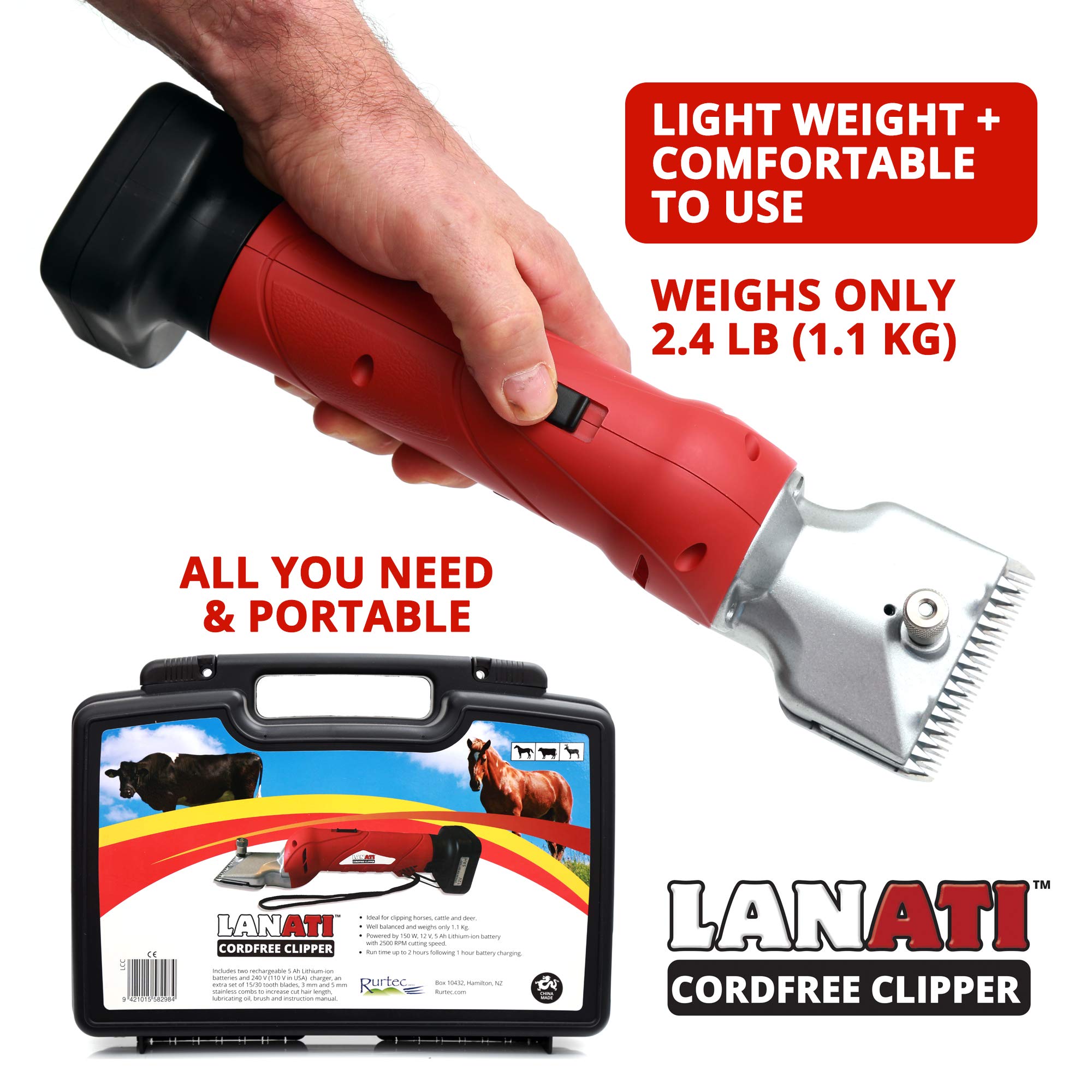 Cortadora LANATI sin Cable para Recorte/Aseo/Ajuste sin - Imagen 5