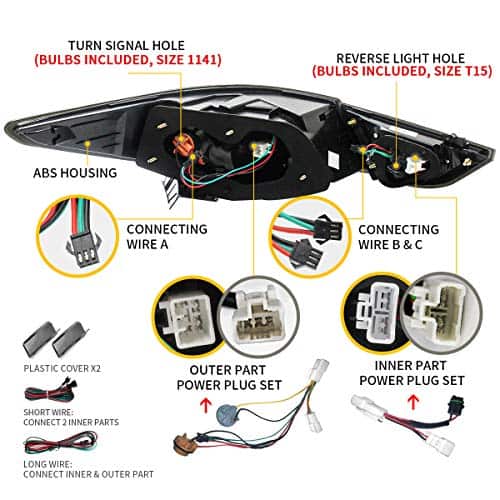 Faros traseros LED VLAND compatibles para Hyundai Sonata - Imagen 3