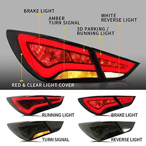 Faros traseros LED VLAND compatibles para Hyundai Sonata - Imagen 7