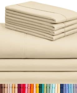 Juego de Sábanas Divididas King Size LuxClub de 7 Piezas,