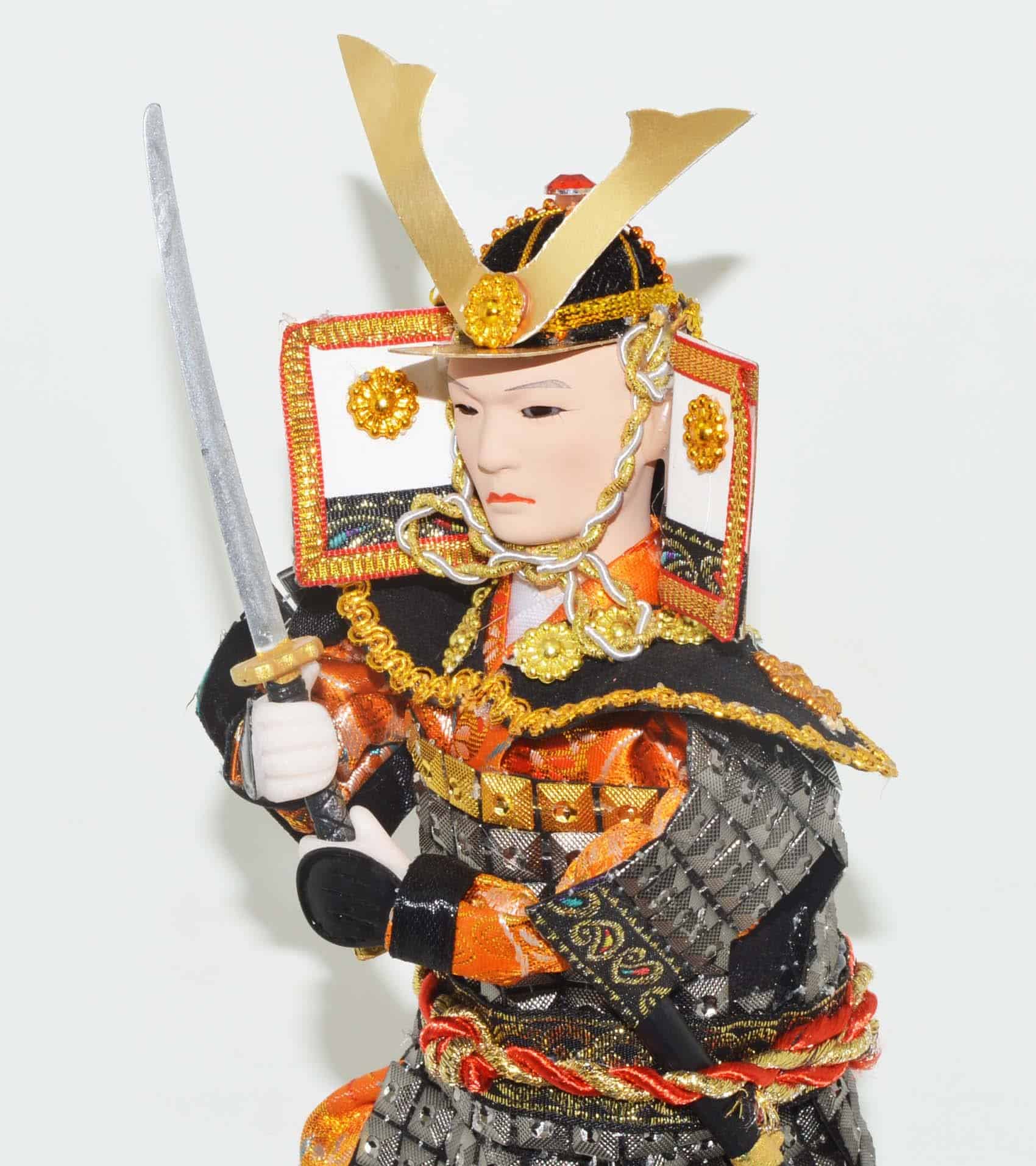 Muñeco de Guerrero Japonés, Samurai, 30cm/12 pulgadas, - Imagen 7
