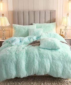 Juego de Funda Nórdica de Piel sintética -Aqua