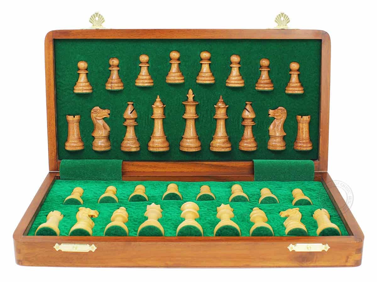 House of Chess - Juego de Ajedrez de Madera Golden Acacia - Imagen 6