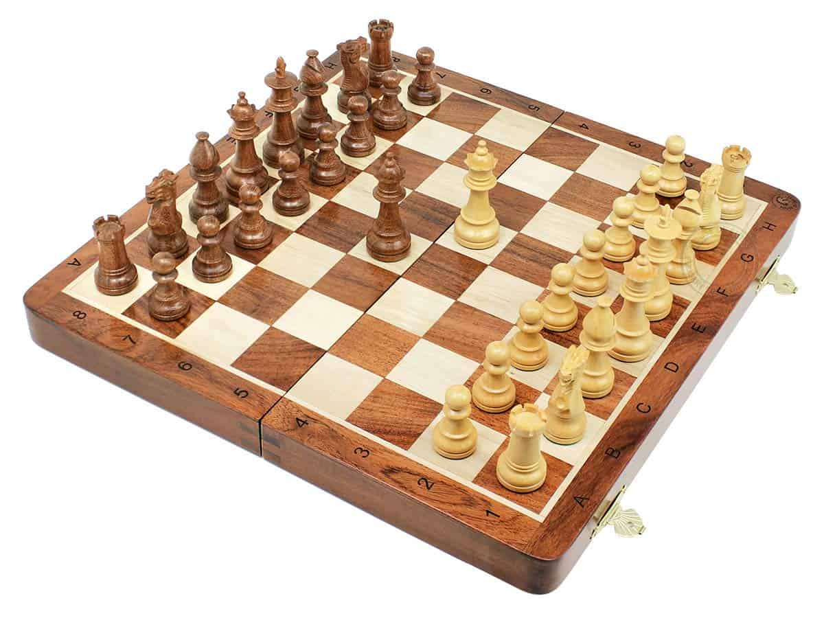 House of Chess - Juego de Ajedrez de Madera Golden Acacia