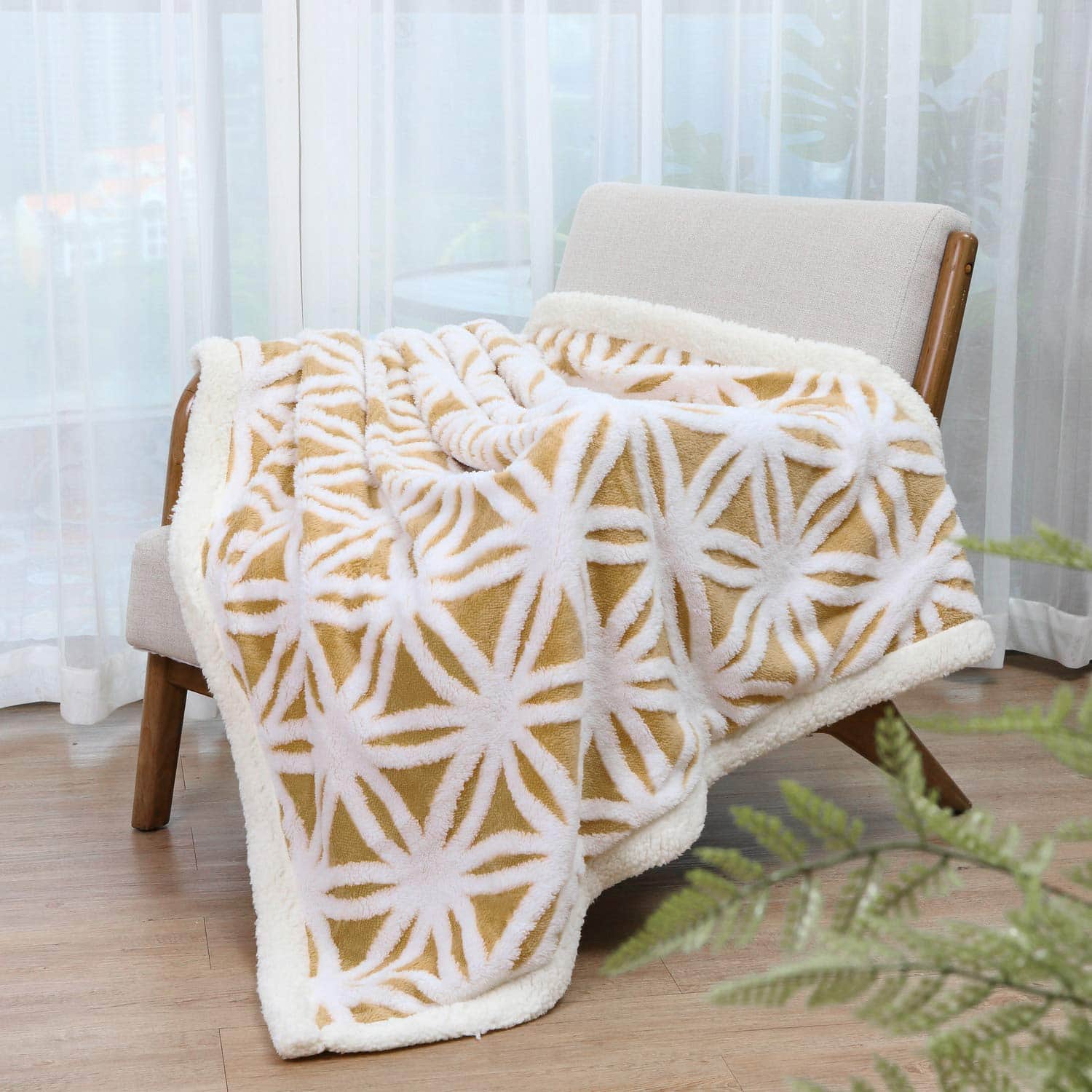 Manta de Sherpa de Felpa de LOMAO, Manta Suave de Doble - Imagen 3