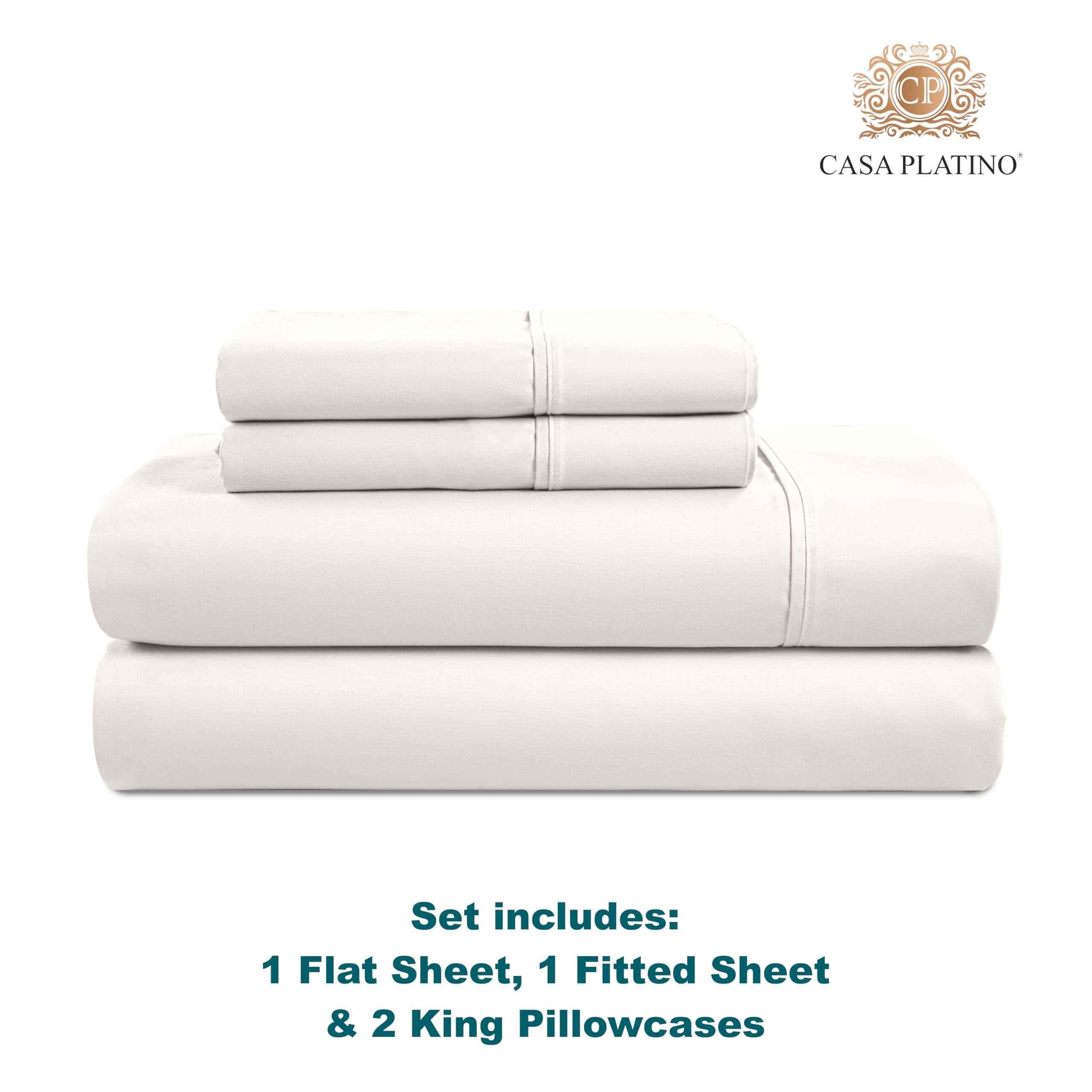 Set de Sábanas Casa Platino de 1000 Hilos, Tamaño King, 4 - Imagen 8