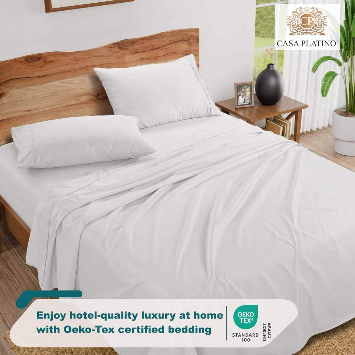Set de Sábanas Casa Platino de 1000 Hilos, Tamaño King, 4 - Imagen 7