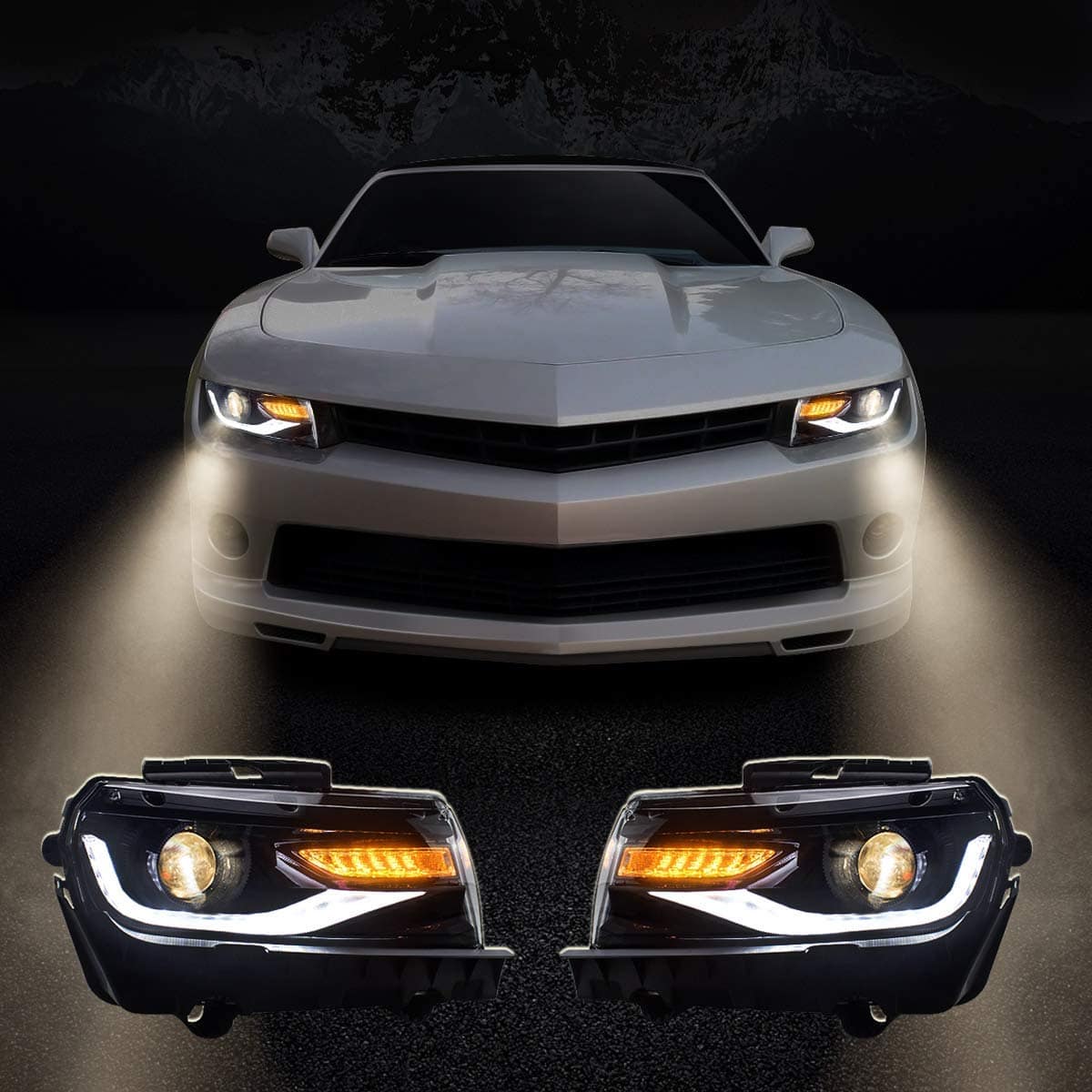 Faros LED del Proyector VLAND para Chevy Camaro 5ta - Imagen 7
