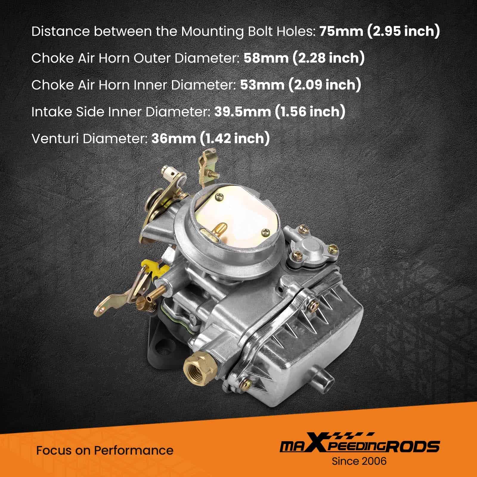 Carburador de 1 Barril Waverspeed para Ford 1957 1960 1962 - Imagen 3