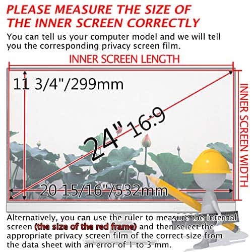 MAYAMANG Protector de Pantalla de Privacidad de 24" - Imagen 4