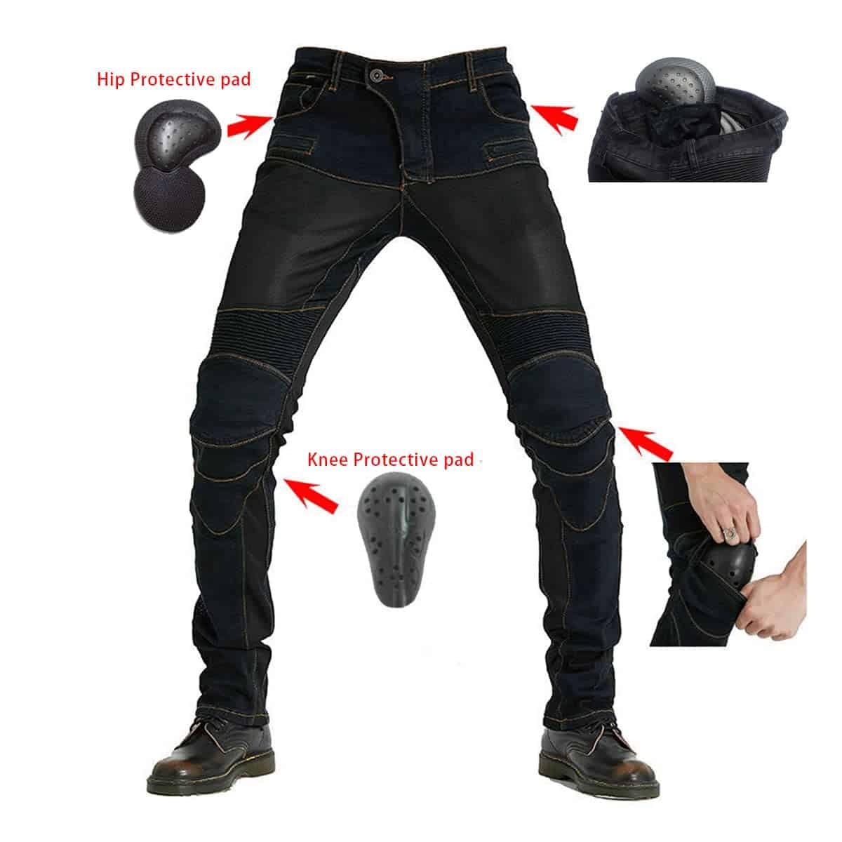 Pantalones para moto ciclismo transpirables de verano VNFOX - Imagen 7