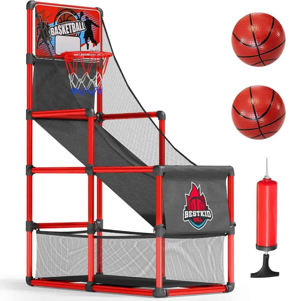 BESTKID BALL Juego de Baloncesto para Niños Single Shot