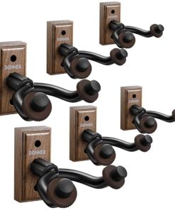 Paquete de 6 soportes de pared para guitarra Donner, color