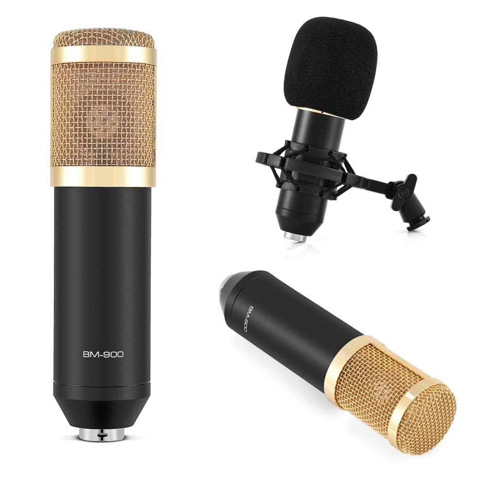 Kit de Micrófono de Condensador Cardioid Tihebeyan BM-900,