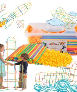 Juego de Construcción de Paja ZOZOPLAY de 800 Piezas -