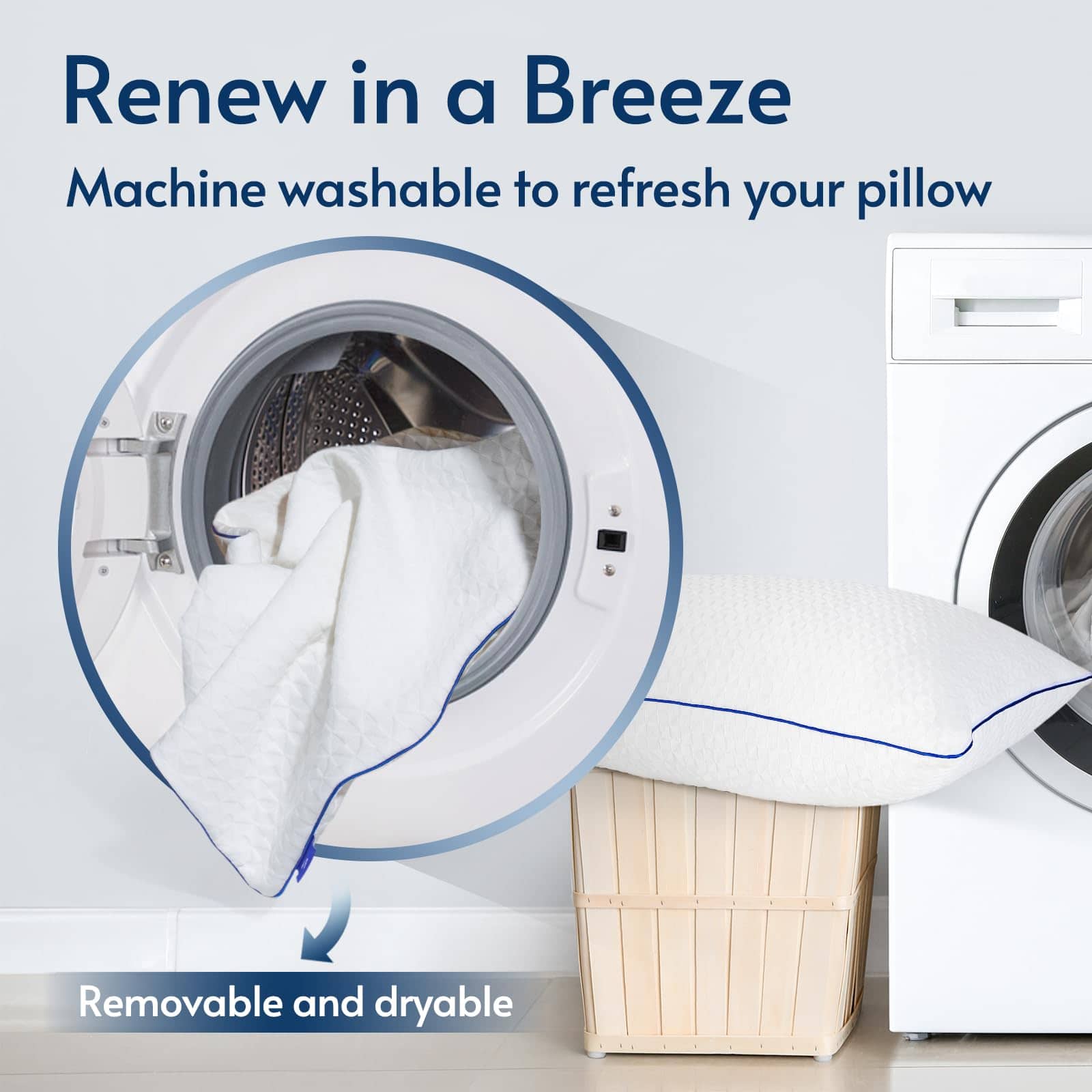 Set de 2 almohadas de espuma viscoelástica triturada - Imagen 10