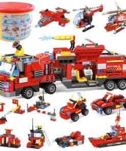 EP EXERCISE N PLAY 1432 Piezas City Fire Truck Building