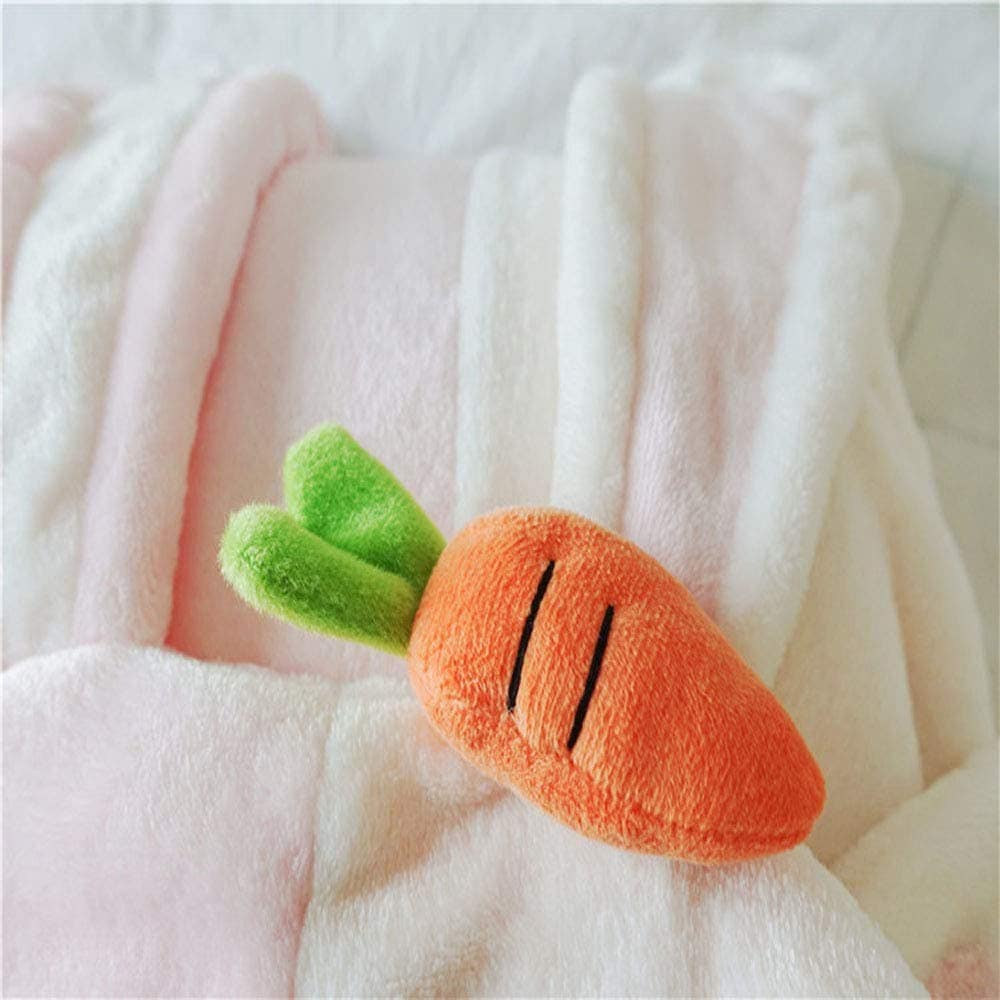 Manta con capucha súper suave y linda Bunny Lolita Cálida y - Imagen 7