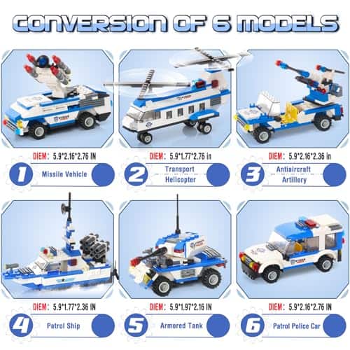 Kit de 1169 Piezas de Bloques de Construcción de Barco de - Imagen 4