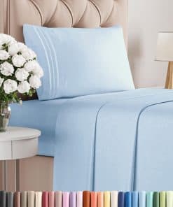 Juego de sábanas de tamaño individual de 400 hilos -