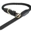Collar de Perro de Cuerda y Cuero Alvalley con Hebilla -