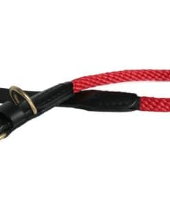 Collar de Perro de Alvalley de Cuerda y Cuero con Hebilla -