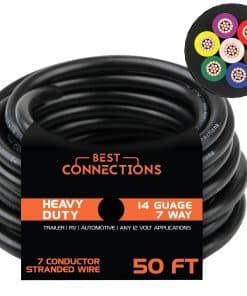 Cable de 7 vías para remolque BEST CONNECTIONS (50 pies) -