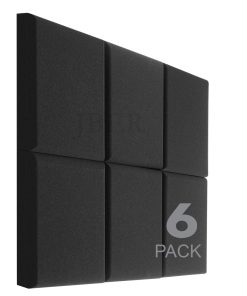 JBER Acoustic Studio Foam, 6 Pack 2" X 12" X 12" Paneles de