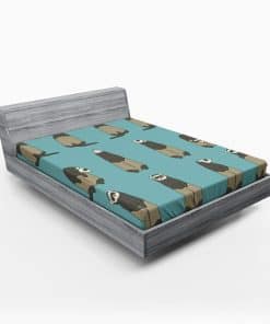 Sábana Ajustable Lunarable Ferret, Gráficos de Hurones en