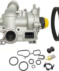 Bomba de Agua de Aluminio con Correa Compatible con Audi A3