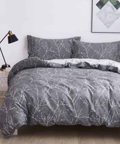 Juego de Funda de Edredón OAITE, 100% Algodón con Patrón